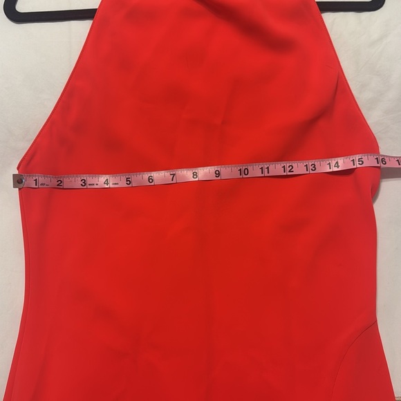 Amanda Uprichard Stanford Dress. Crimson/Bright Red. - Picture 6 of 12